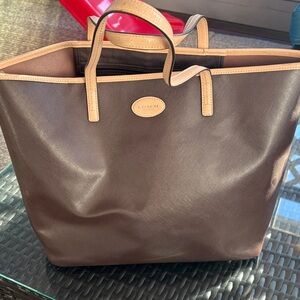 Coach Chocolate Brown Leather Tote